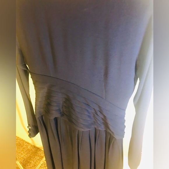 VINTAGE NAVY BLUE OVER THE KNEE DRESS - Picture 14 of 16